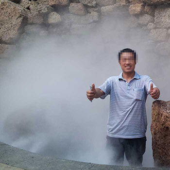 度假村景观造雾工程效果展示