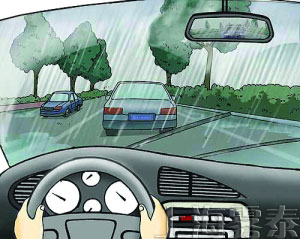 驾校雨雾天气模拟